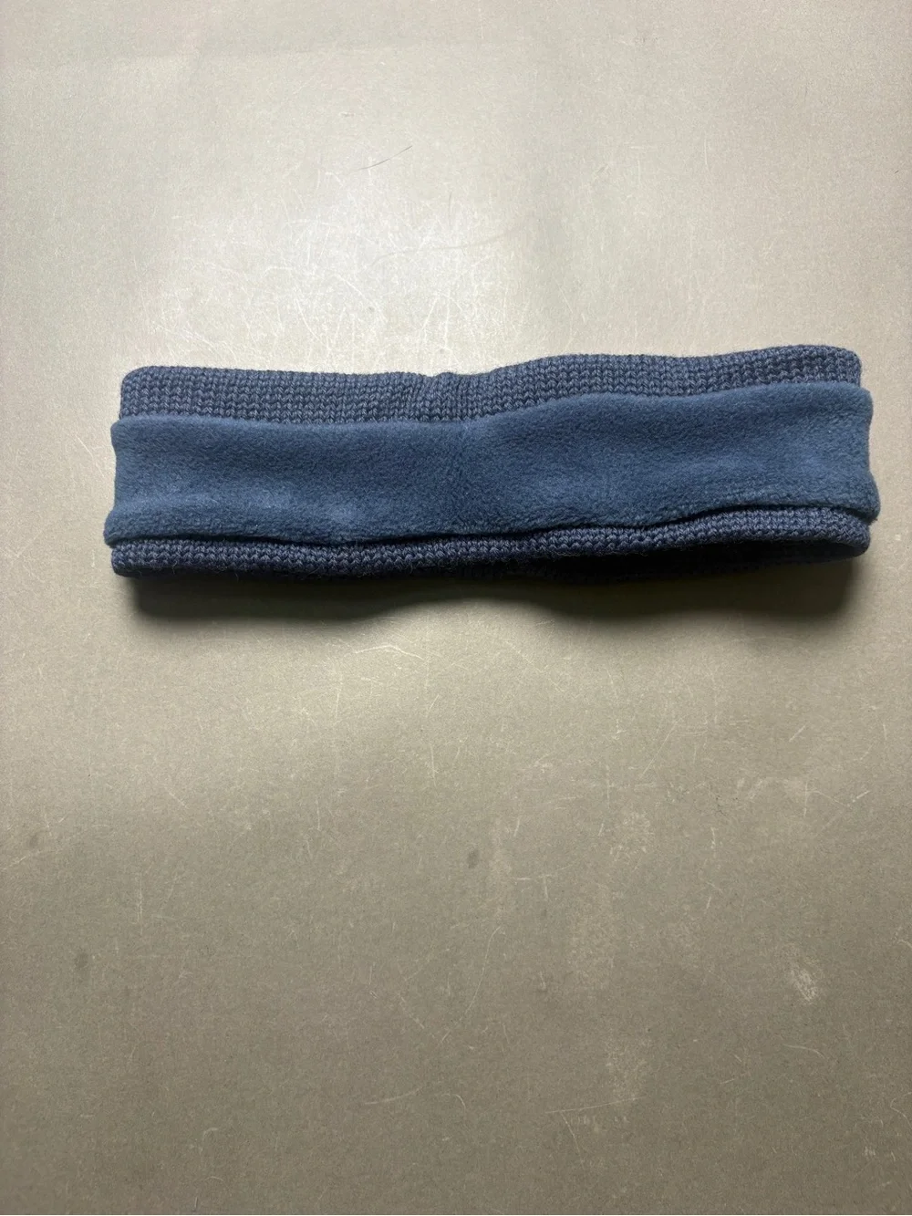 Columbia Blue and White Geometric Knit Headband Head Warmer Ear Cover